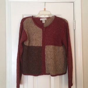 Dressbarn Zip Up Cardigan Sweater